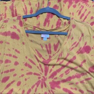 Lularoe tie dye christy tee 2xl